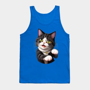 funny cat Tank Top